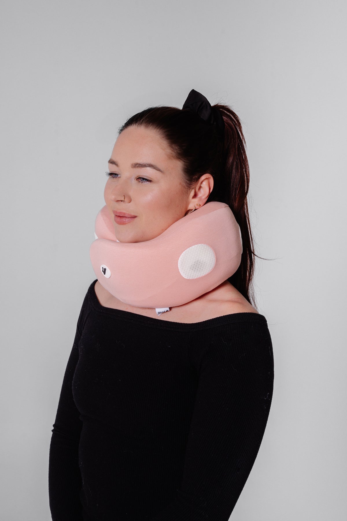 Premium Travel Neck Pillow – Pink with Carry Case