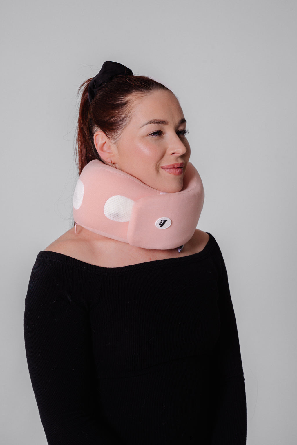 Premium Travel Neck Pillow – Pink with Carry Case
