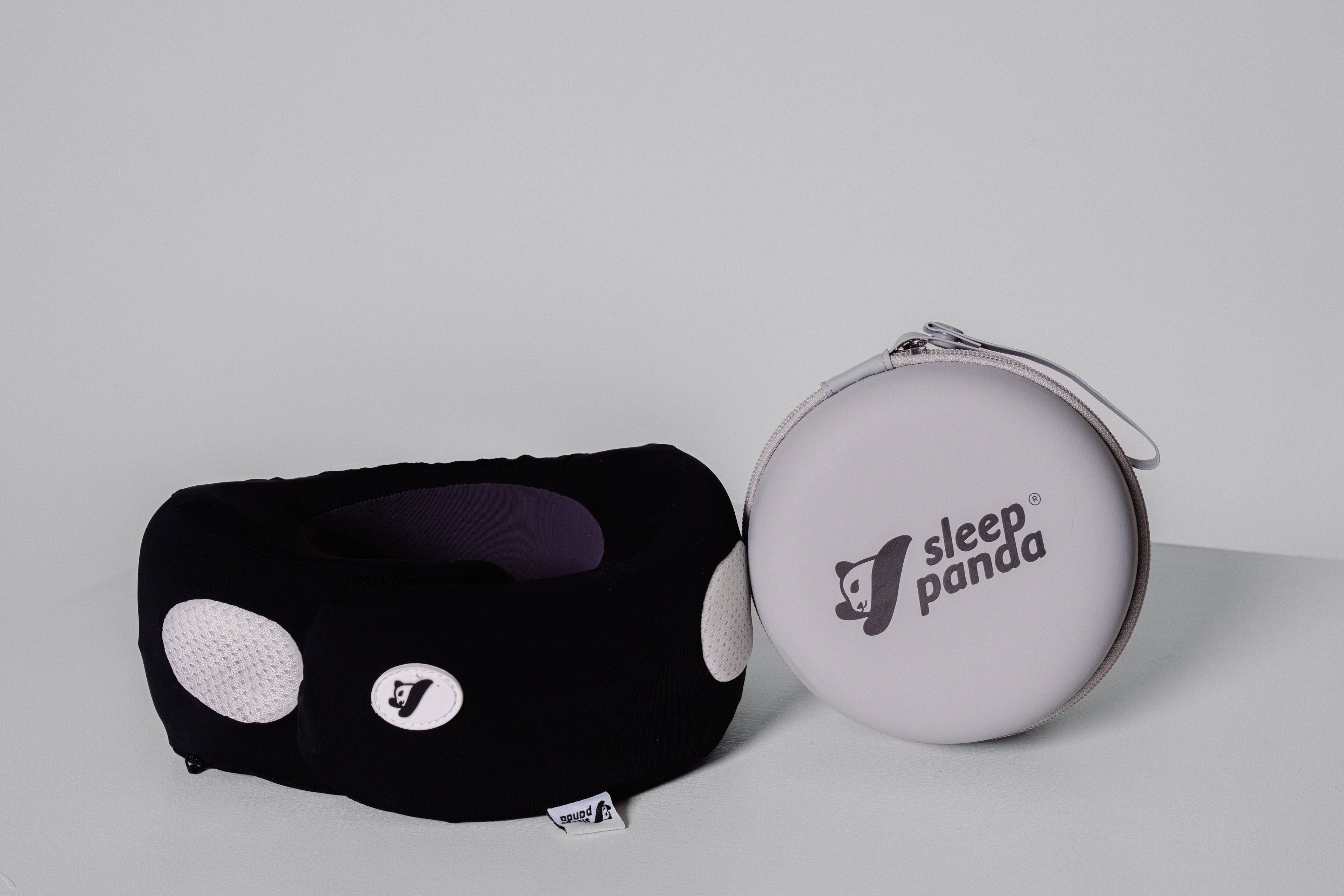 Kids Travel Neck Pillow – Black with Carry Case