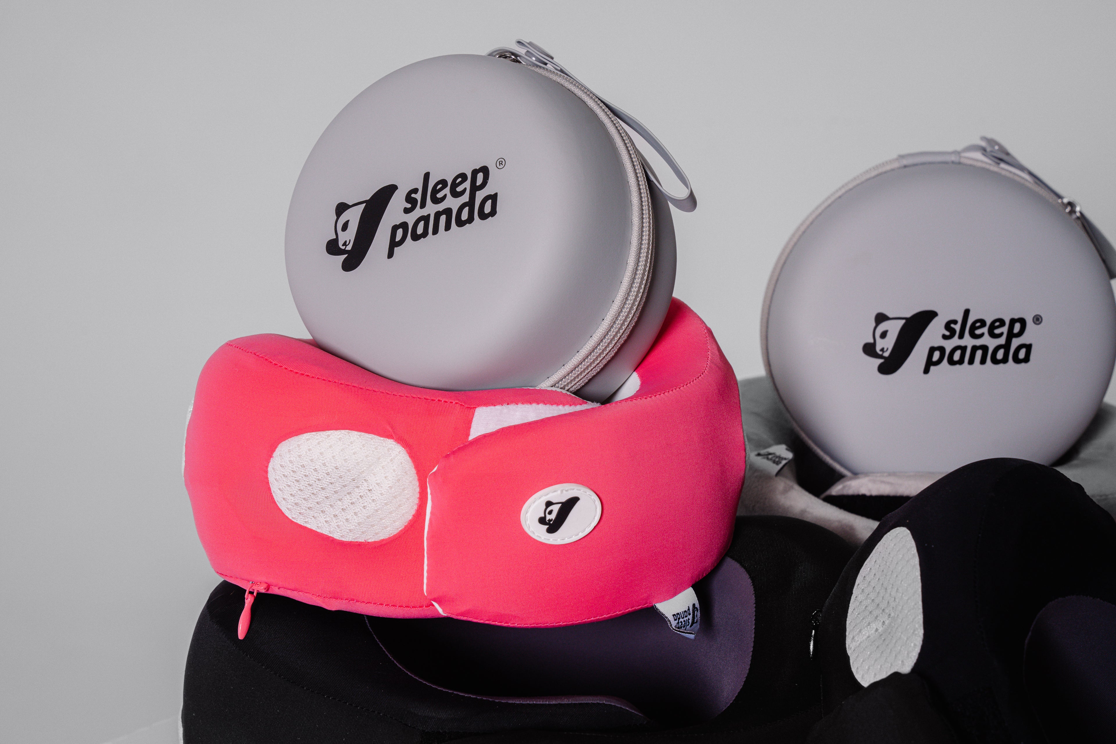 Kids Travel Neck Pillow – Pink with Carry Case